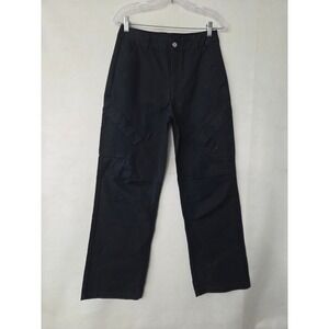 Jordan Chicago Utility Pants Womens S Black FV7098-010 Straight Leg Cotton Cargo